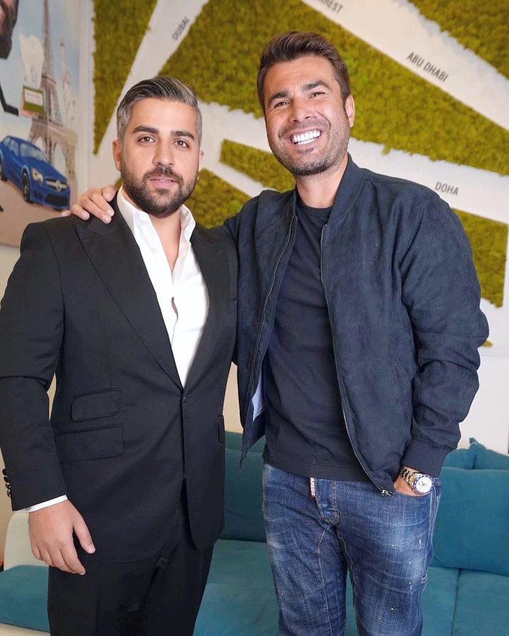 Dr. Yazan Aq. with patients and Romanian celebrities