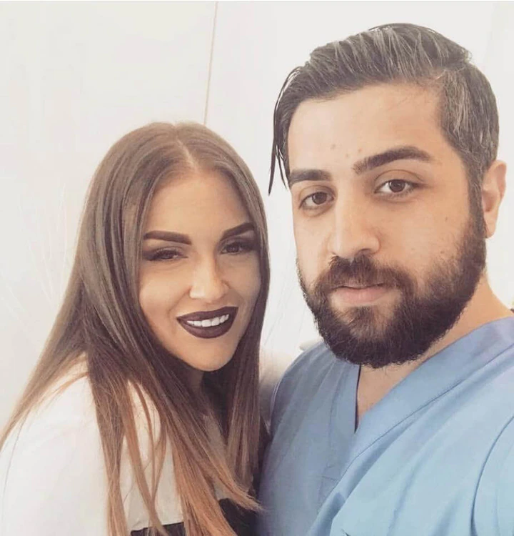 Dr. Yazan Aq. with patients and Romanian celebrities