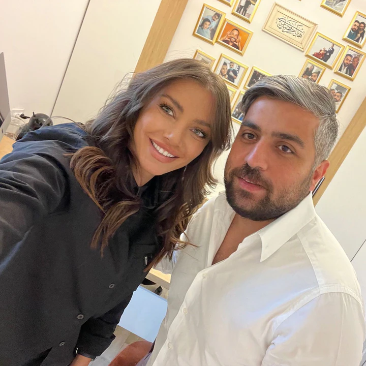 Dr. Yazan Aq. with patients and Romanian celebrities