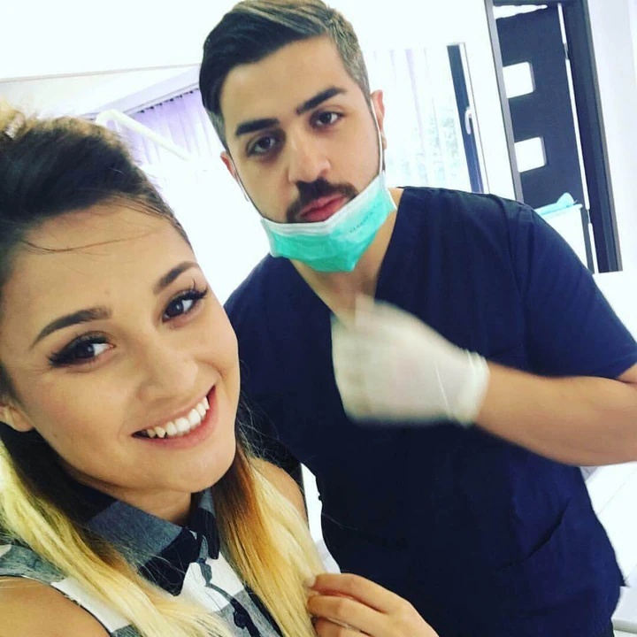 Dr. Yazan Aq. with patients and Romanian celebrities